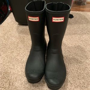 Matte Black Hunter Boots